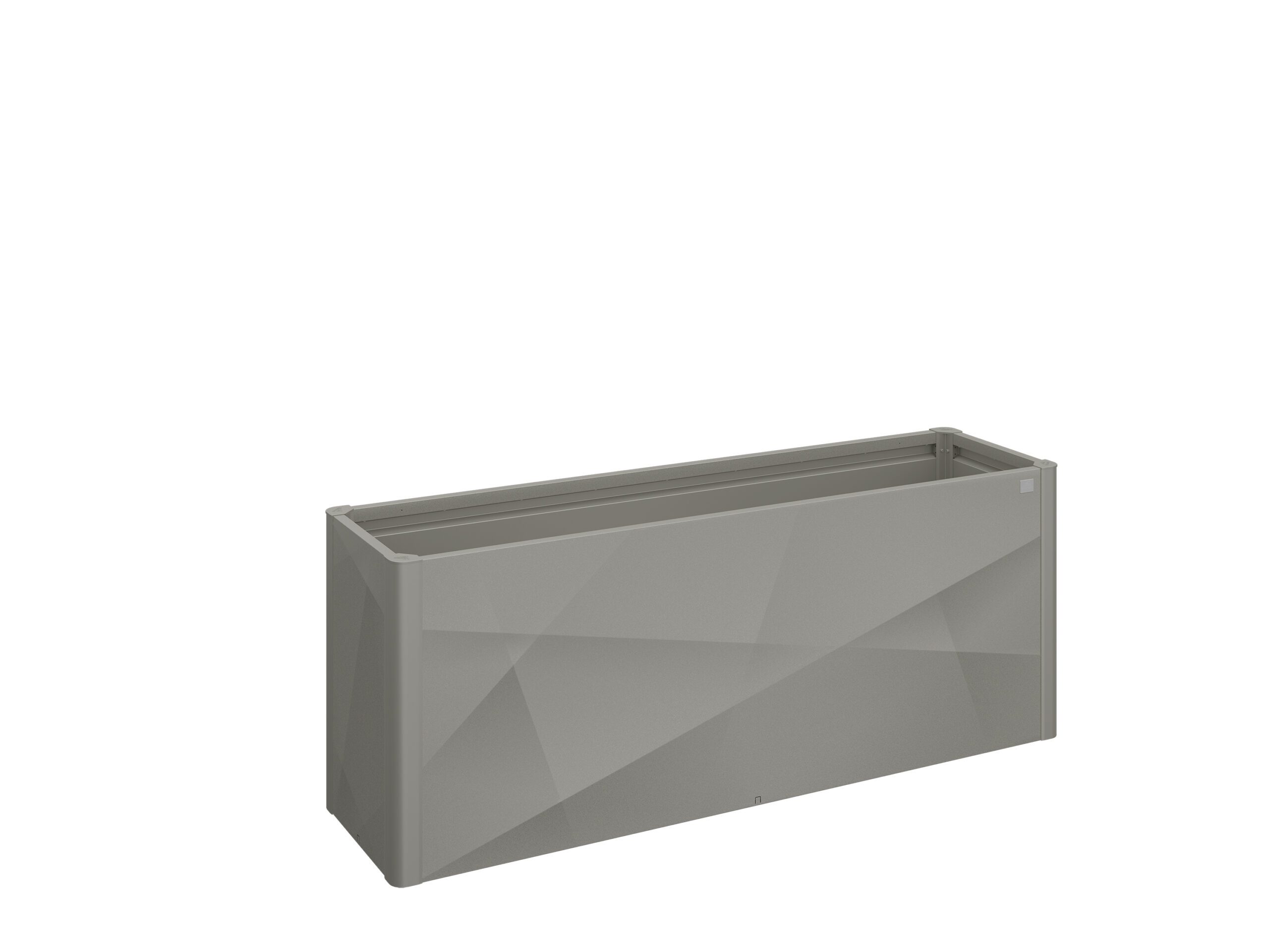 Quarzgraues Pflanzbeet mit X Design Oberfläche
