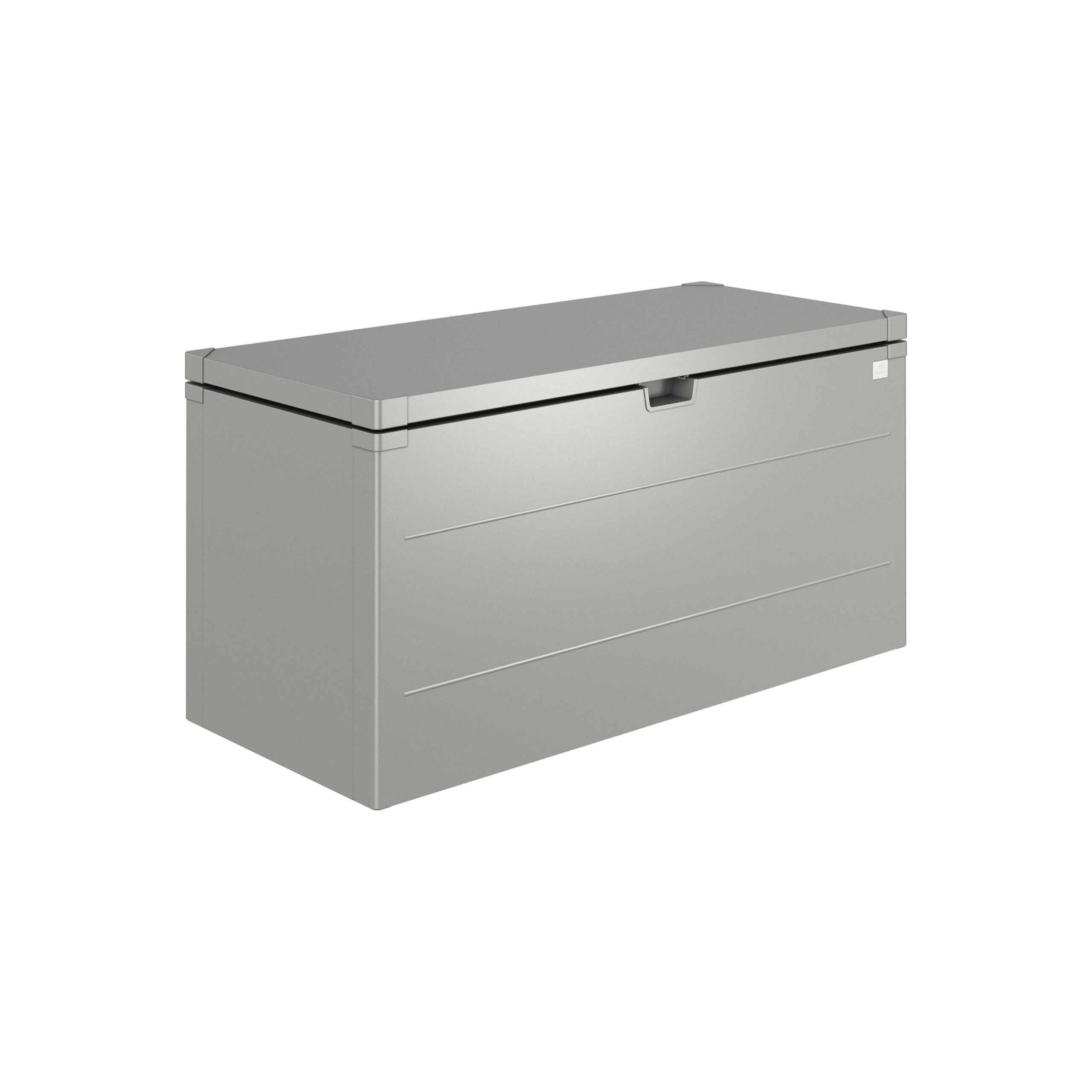 Quarzgraue rechteckige Gartenbox